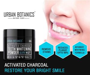Activated charcoal to restore your bright smile